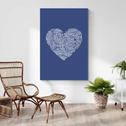 tableau abstrait coeur decoration contemporaine 1.webp