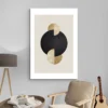 tableau abstrait gris et jaune decoration moderne 1.webp