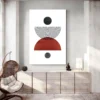 tableau abstrait marron deco moderne 1.webp