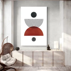 tableau abstrait marron deco moderne 1.webp