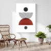 tableau abstrait marron decoration contemporaine 1.webp
