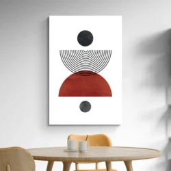 tableau abstrait marron salle a manger 1.webp