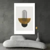 tableau abstrait marron beige canape blanc 1.webp