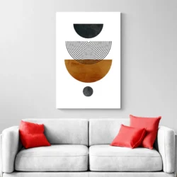 tableau abstrait marron et noir canape 1.webp