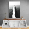 tableau abstrait mer mur gris 1.webp