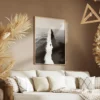 tableau abstrait mer salon taupe 1.webp
