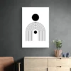 tableau abstrait mid century noir decoration sobre 1.webp
