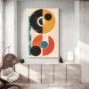 tableau abstrait rouge orange jaune deco moderne 1.webp
