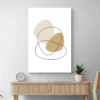 tableau abstrait taupe mur clair 1.webp