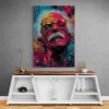 tableau einstein street art mur gris 1.webp
