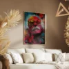 tableau einstein street art salon taupe 1.webp