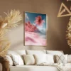 tableau plage rose salon taupe 1.webp