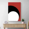 tableau rouge abstrait mur clair 1.webp
