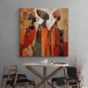 tableau africain et ethnique​ mur gris