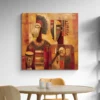 tableau art africain​ table bois