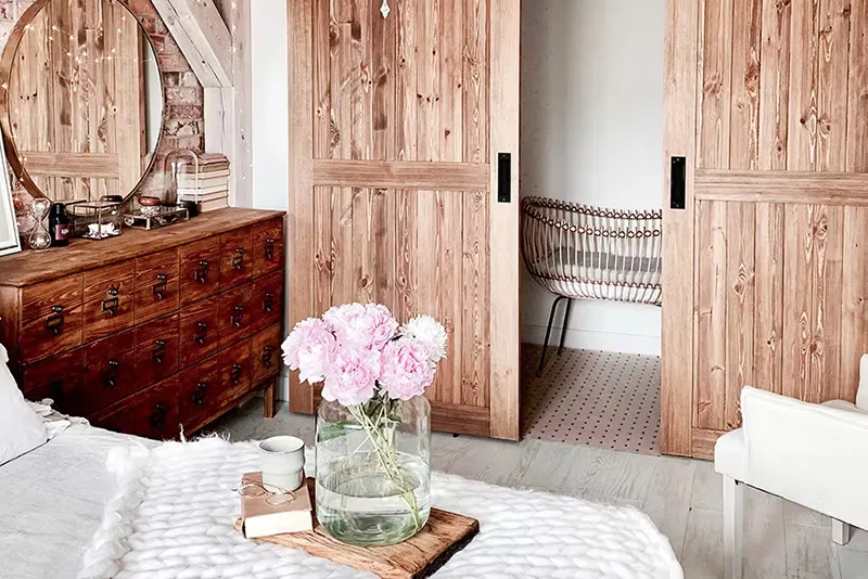 chambre style rustique