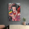 Tableau Cendrillon Street Art mur sombre