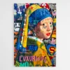 Tableau Fille perle Street Art 1 1.webp