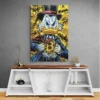 Tableau Street Art Picsou salon gris