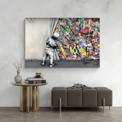 Tableau20Street20Art20Graffiti20Banksy salon moderne.webp