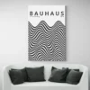 affiche bauhaus 1919 noir et blanc canape blanc 1.webp