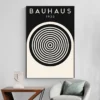 affiche bauhaus 1923 noir et blanc mur blanc 1.webp