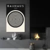 affiche bauhaus 1923 noir et blanc salon moderne noir 1.webp