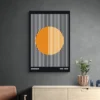 affiche bauhaus orange et noire mur sombre 1.webp