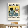affiche chats droles salle a manger 1.webp