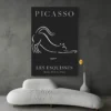 affiche picasso chat salon moderne gris 1.webp