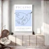 affiche picasso oiseau bleue salon blanc 1.webp