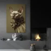 poster chat sphynx elegant salon moderne noir 1.webp