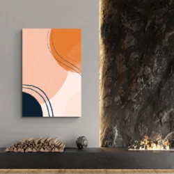 tableau abstrait couleur pastel salon pierre