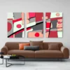 tableau abstrait triptyque 111