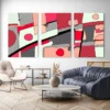 tableau abstrait triptyque 311
