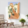 tableau ambiance mediterranee salon plante 1.webp