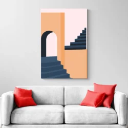 tableau architecture design orange canape