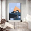 tableau architecture design salon blanc
