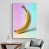 tableau art banane mur blanc 1.webp