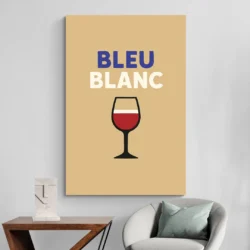 tableau bleu blanc rouge mur blanc 1.webp