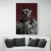 tableau chat elegant mode canape blanc 1.webp