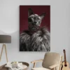 tableau chat elegant mode salon beige 1.webp