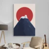 tableau chat mont fuji salon beige 1.webp