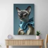 tableau chat siamois salon bois 1.webp
