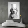 tableau chien drole salon moderne gris 1.webp