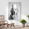 tableau chien drole salon plante 1.webp