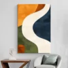 tableau coloré design mur blanc