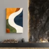 tableau coloré design salon pierre