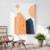 tableau design architecture salon plante