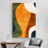 tableau design coloré mur blanc